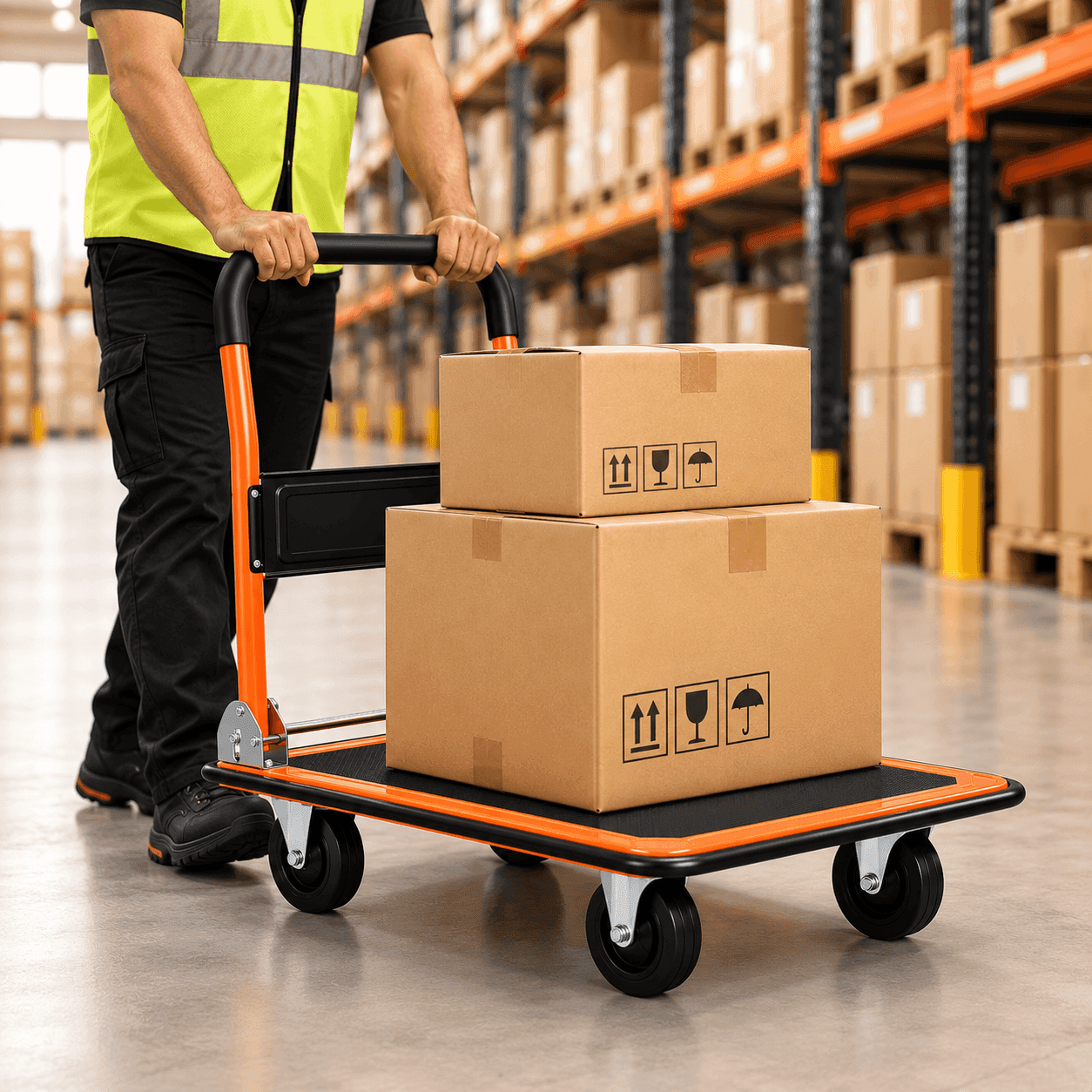 Bathla 150 Kg Steel Foldable Platform Trolley | LadderMart thumbnail 5