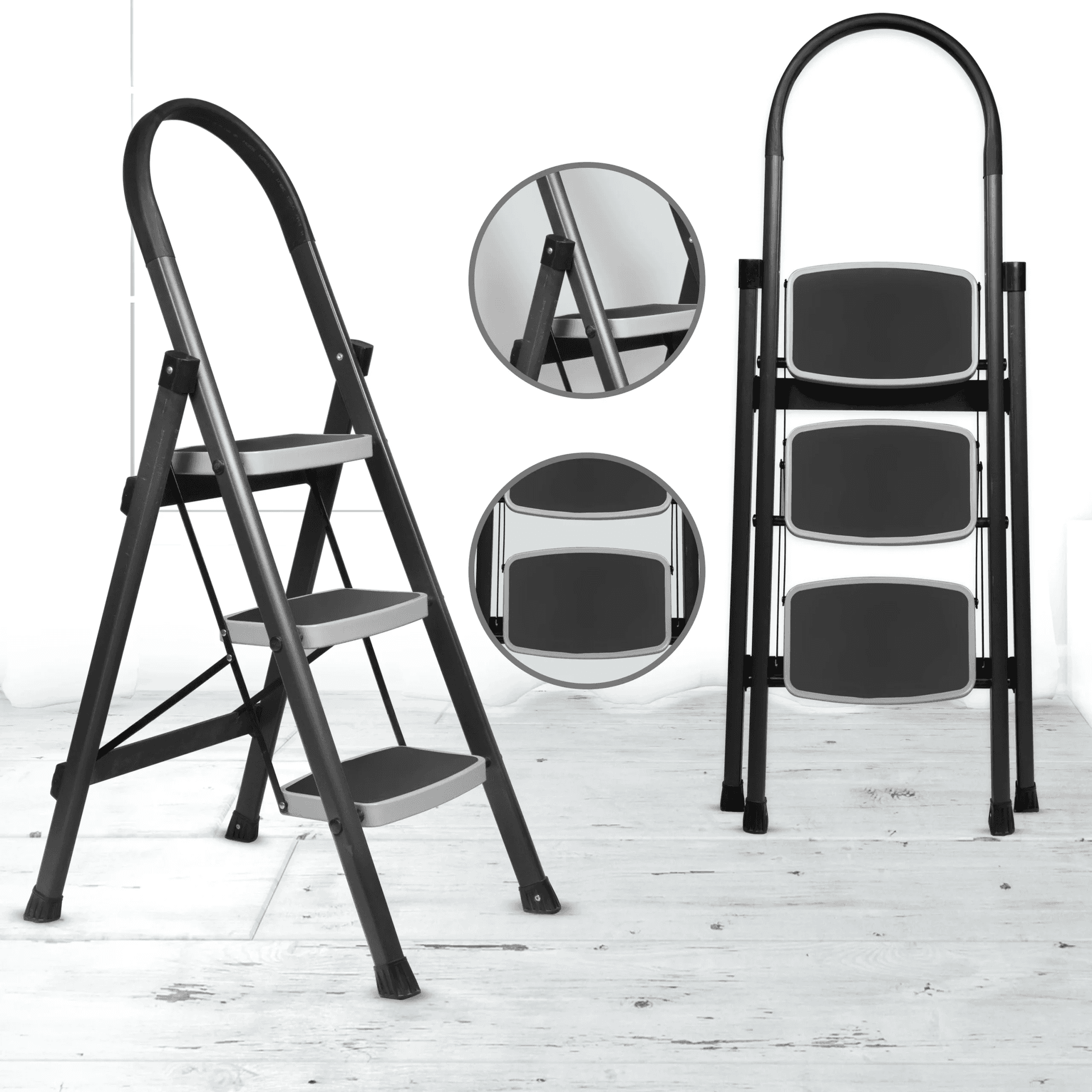 Allfold - Hunter - Mild Steel Step Ladder  thumbnail 5