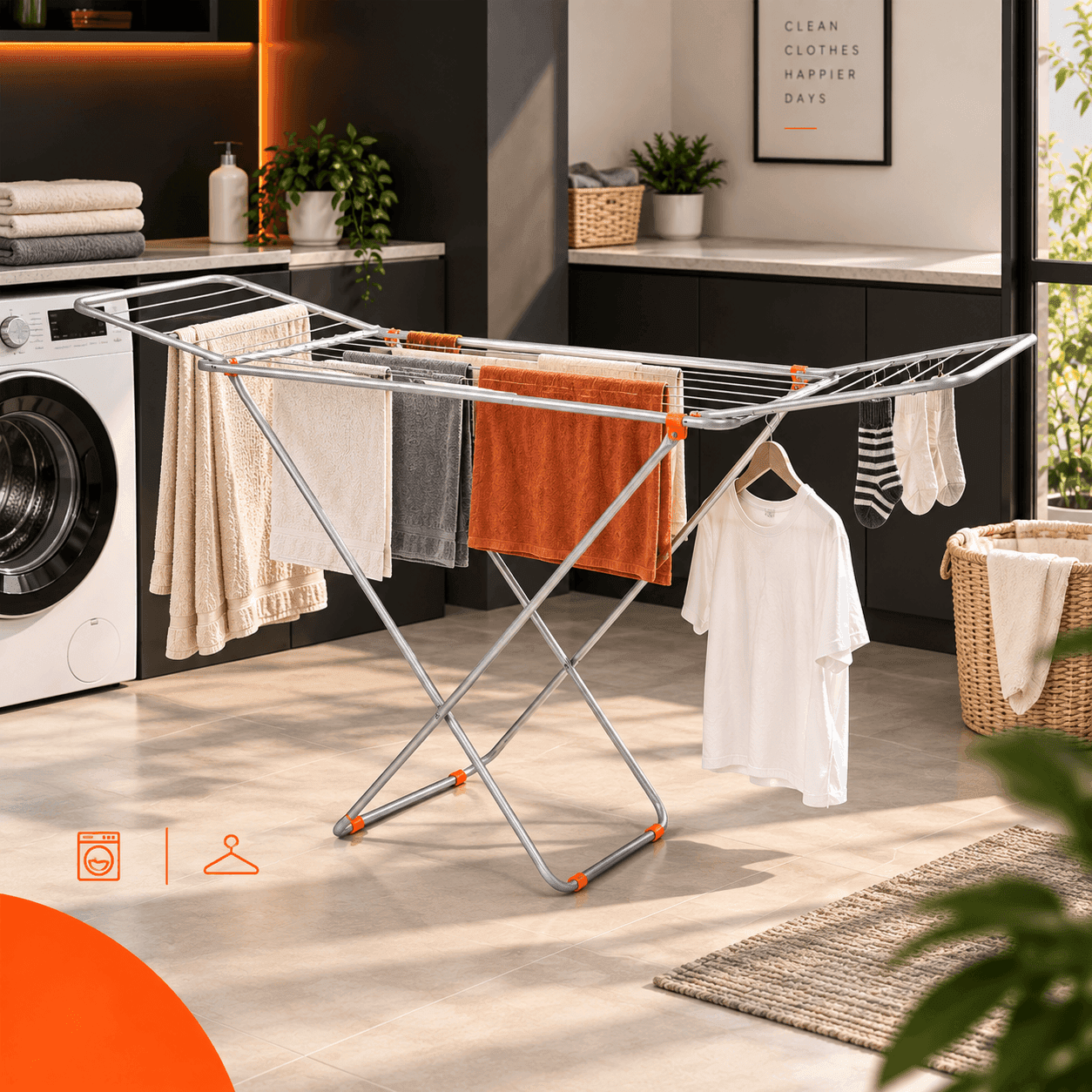 Bathla Mobidry Aero Foldable Steel Clothes Drying Stand | LadderMart thumbnail 5