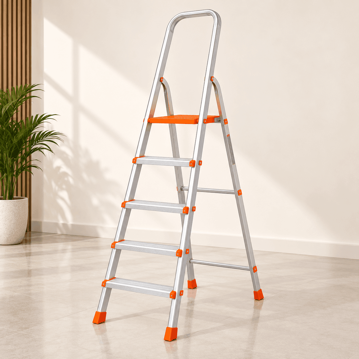 Allfold Allsafe 3-Step Premium Aluminum Home Ladder